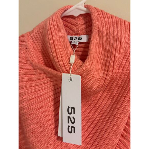 Anthropologie 525 Twist shrug front long sleeve ribbed knit crop sweater sz XS/S - Picture 5 of 12